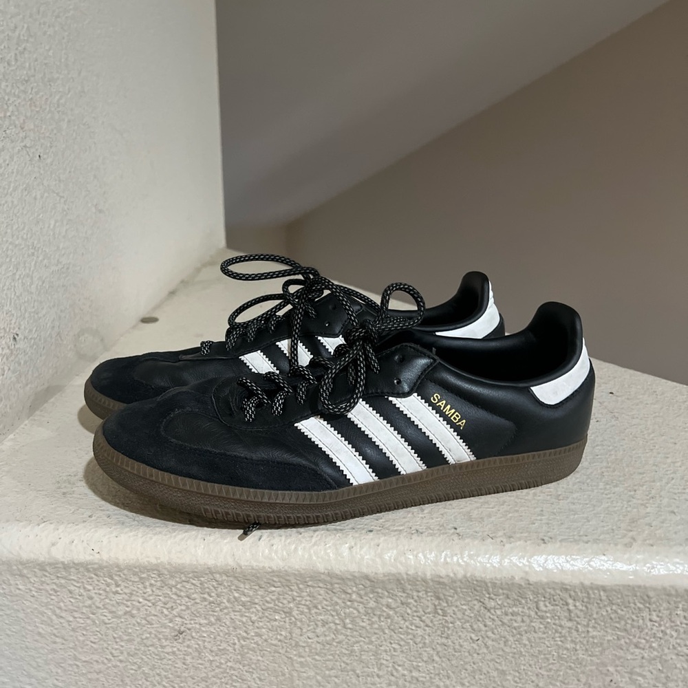 Adidas Originals Samba OG Unisex Core Black White Cloud Sneaker Shoe Men Sz 10.5